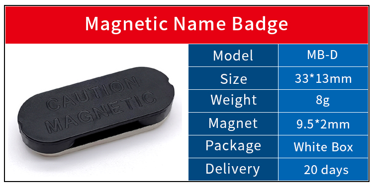 Neodymium Magnetic Name Badge Huy hiệu tên nam châm Neodymium