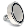 Nam châm câu cá Neodymium tròn một mặt bằng thép không gỉ Eyenut