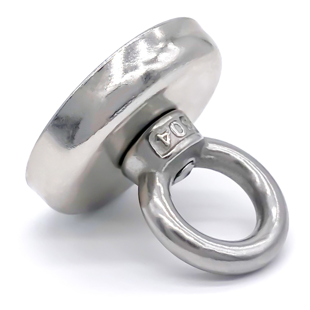 Đế tròn Tìm kiếm dưới nước Nam châm câu cá Neodymium với Vòng nâng
